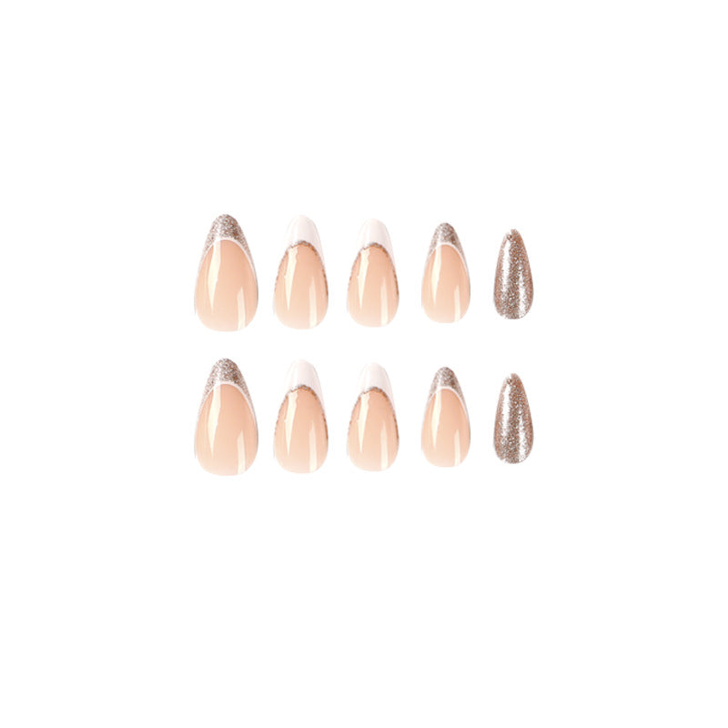 Venta al por mayor Gel de manicura francesa en polvo de oro blanco